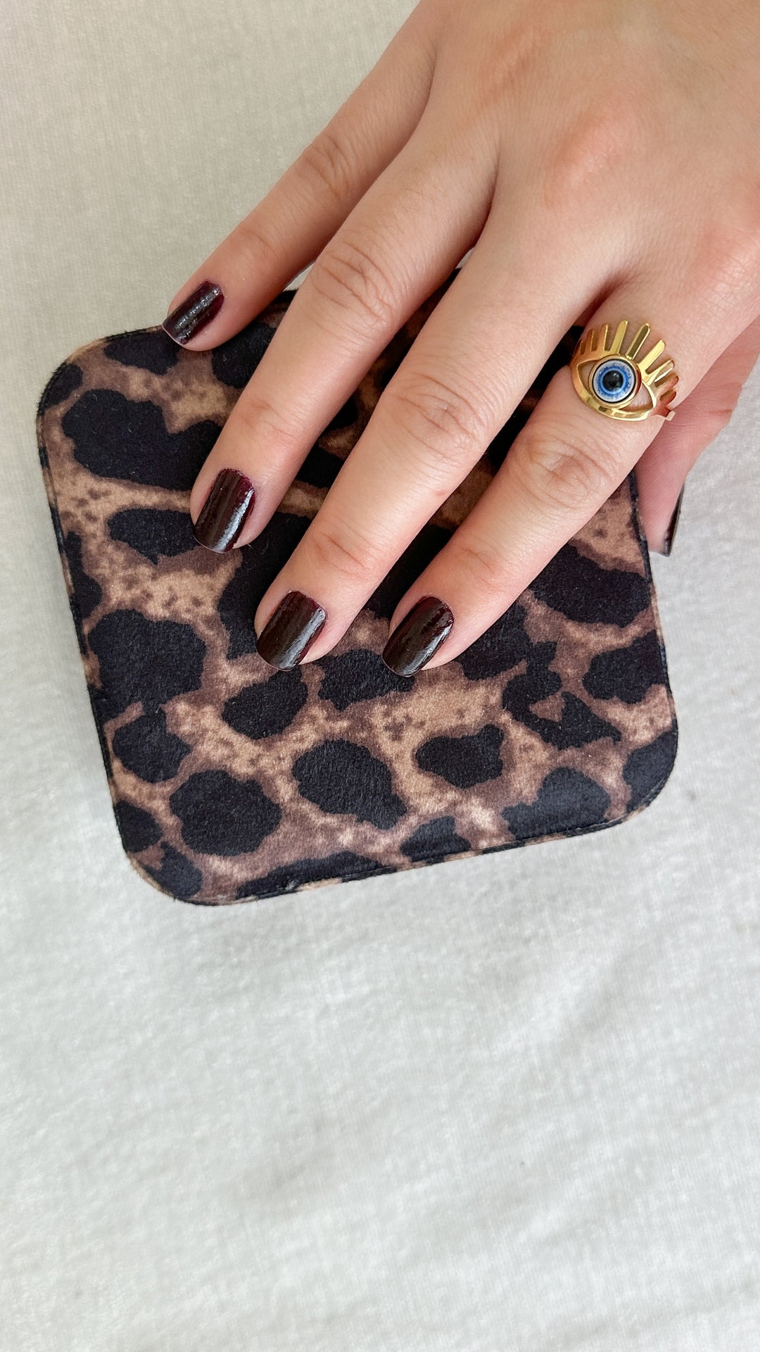 Leopard Travel Jewelry Case
