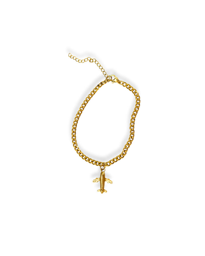 AirAsia Airplane Gold Bracelet