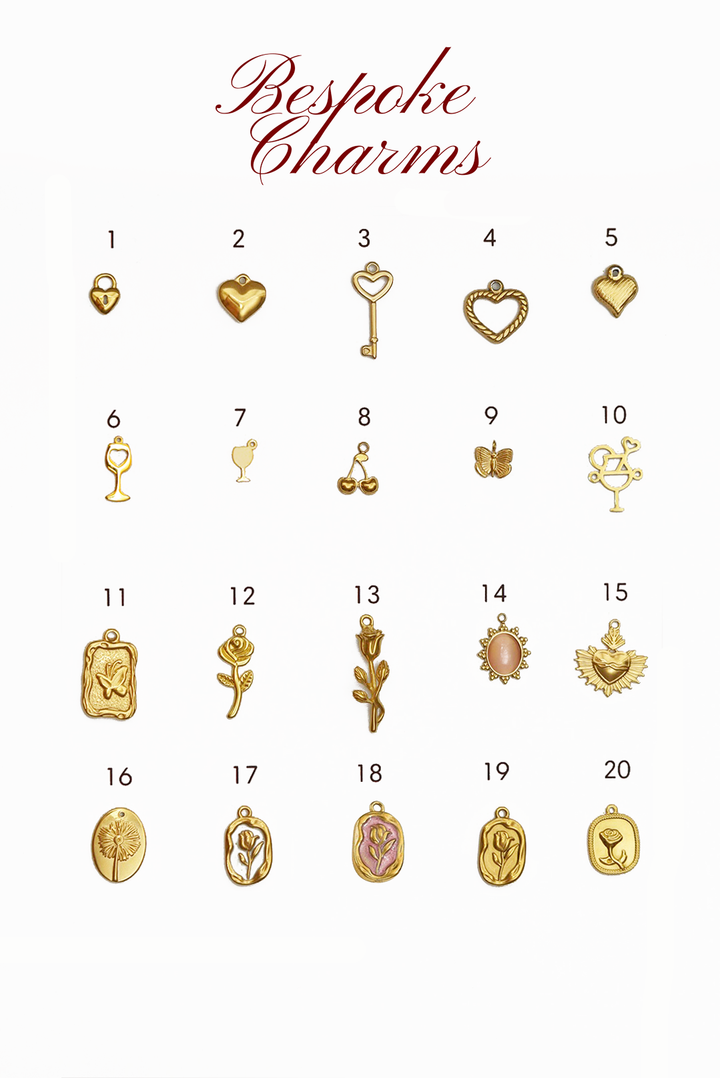 Carabiner &amp; Spring Clasp Gold Necklace Bespoke Charms