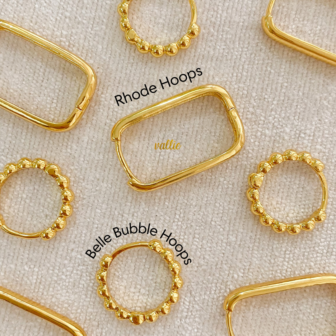 Belle Bubble Gold Hoops