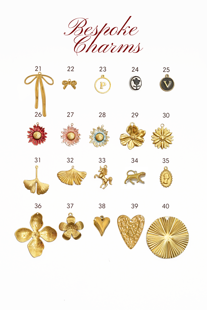 Carabiner &amp; Spring Clasp Gold Necklace Bespoke Charms