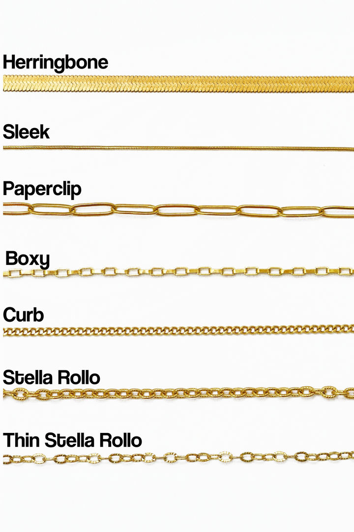 Carabiner &amp; Spring Clasp Gold Necklace Bespoke Charms