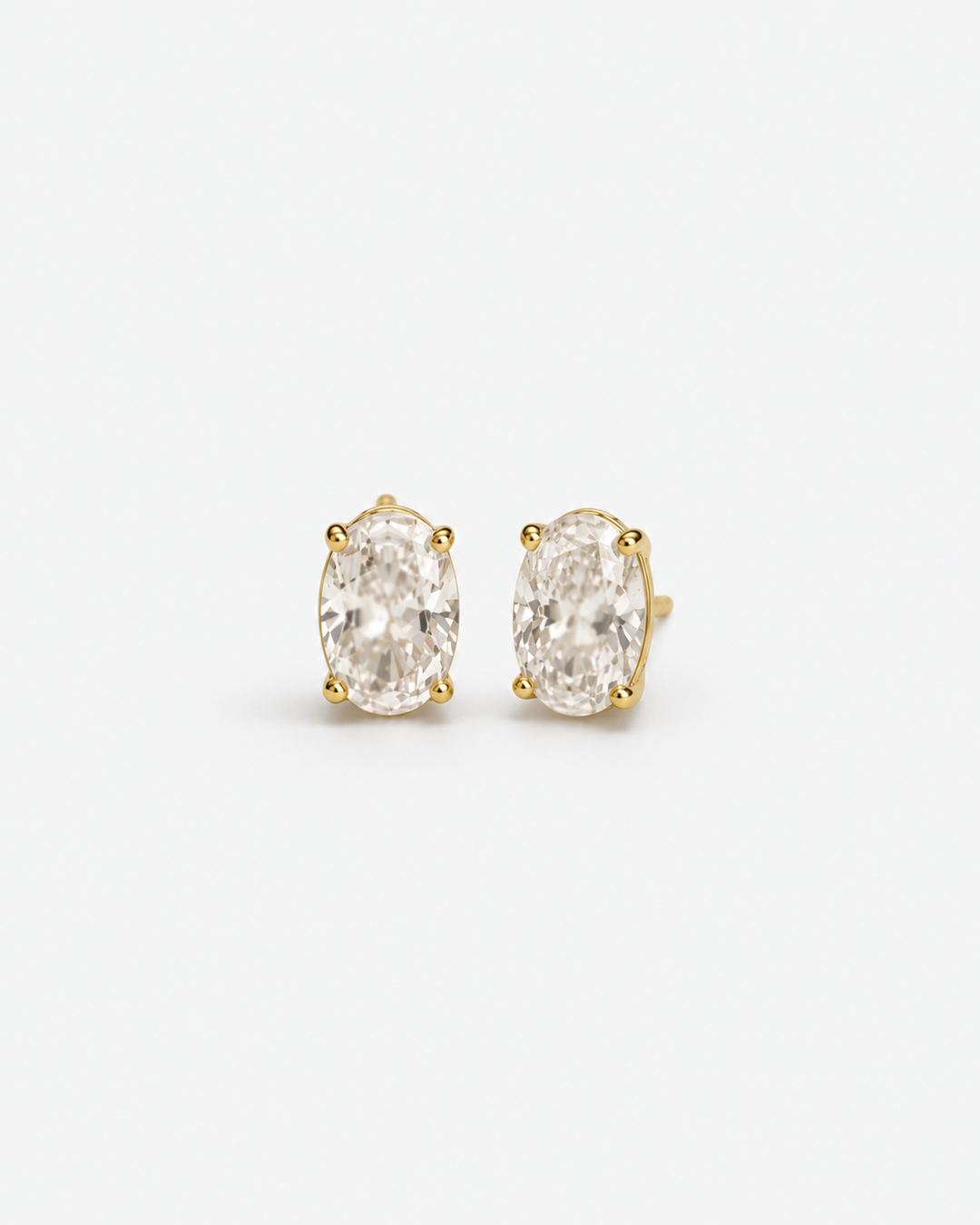 Giselle Oval Gold Studs