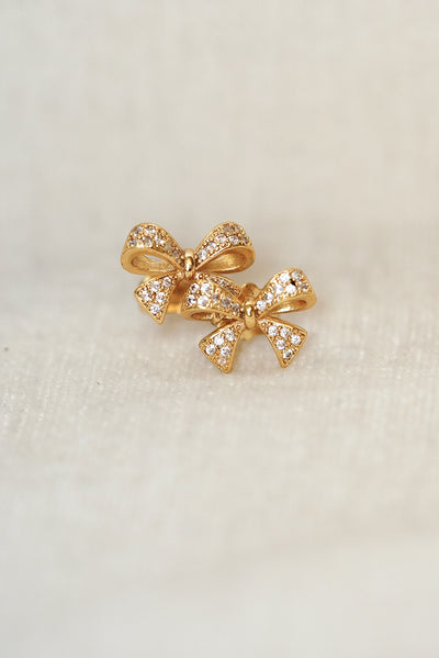 Madeline Bow Gold Studs