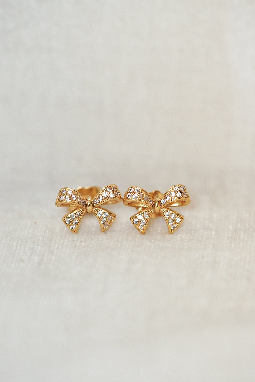 Madeline Bow Gold Studs