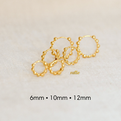 Belle Bubble Gold Hoops