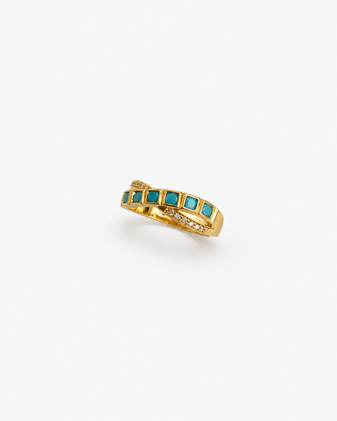 Capri Turquoise Gold Ring