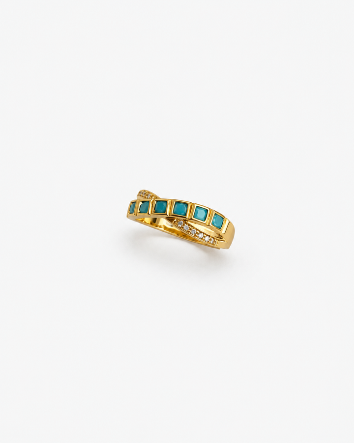 Capri Turquoise Gold Ring
