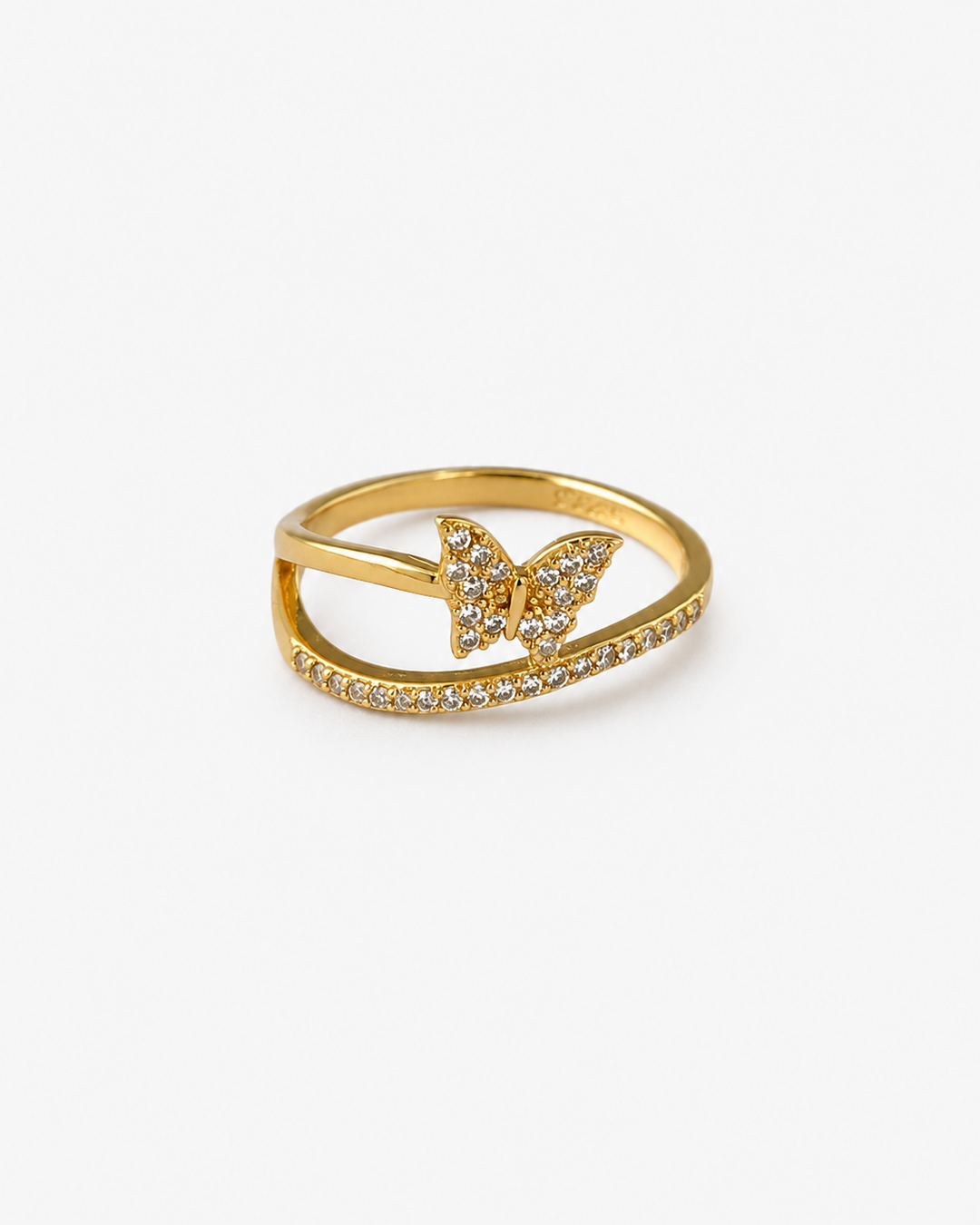 Elise Butterfly Sparkly Ring