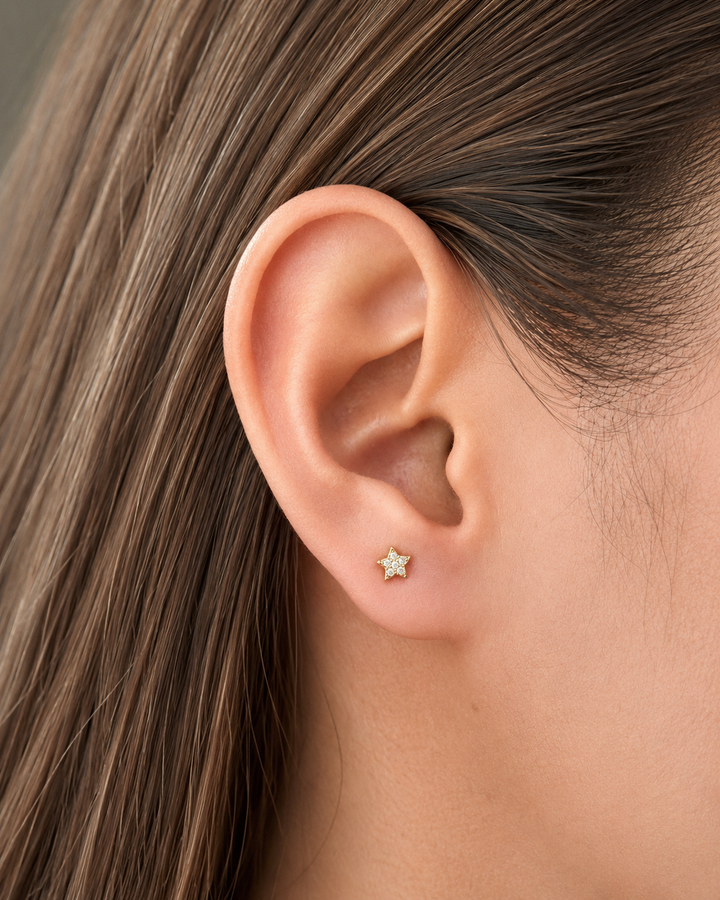 Mini Stellaire Gold Studs