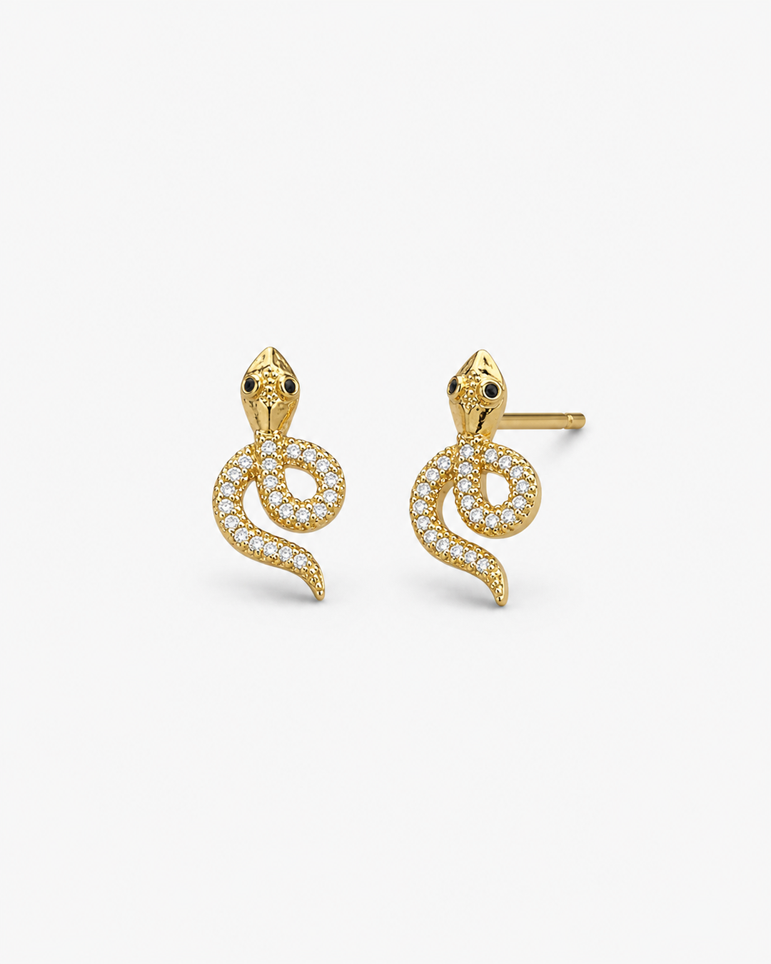 Snake Gold Studs