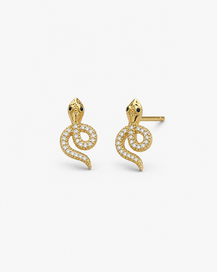 Snake Gold Studs