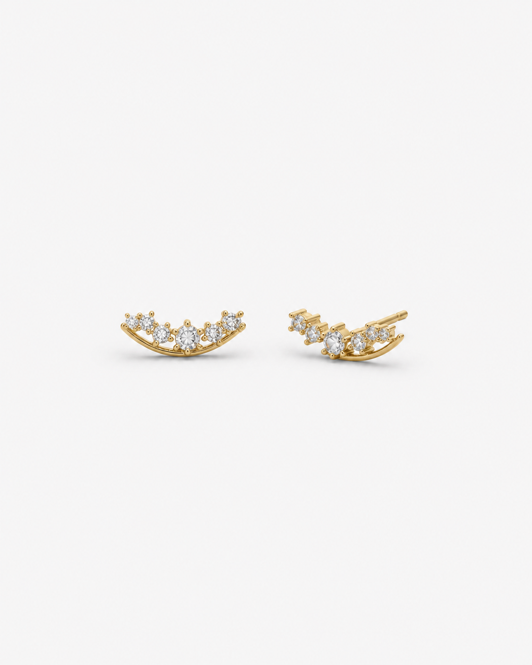 Yvette Floral Gold Studs