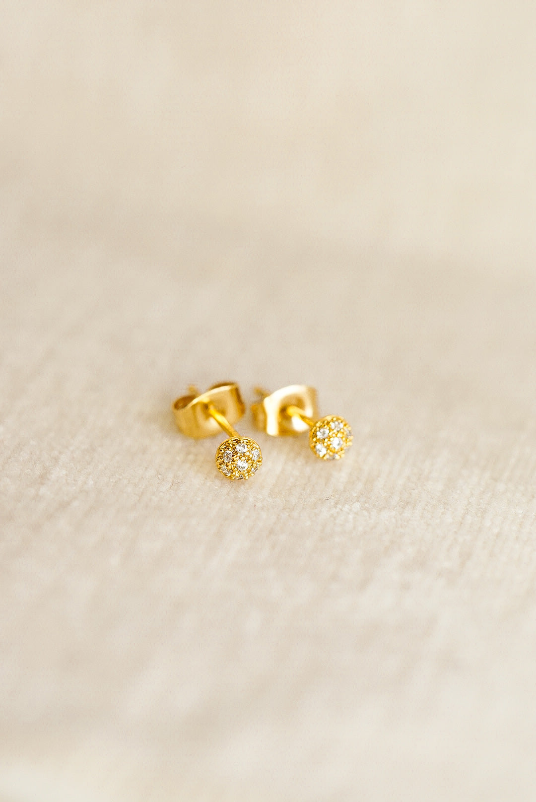 Ava Dome Gold Studs