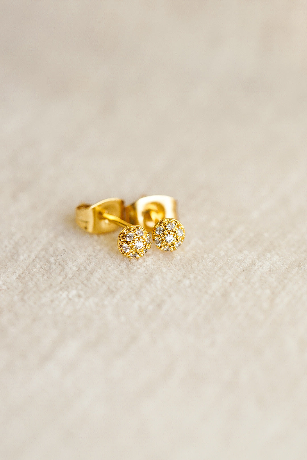 Ava Dome Gold Studs