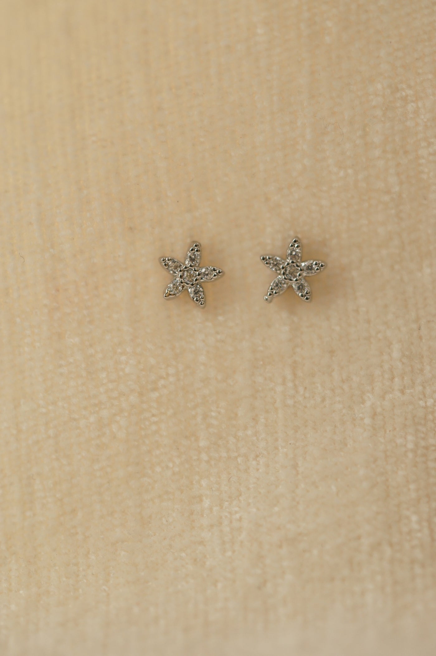 Astrid Flora Silver Studs