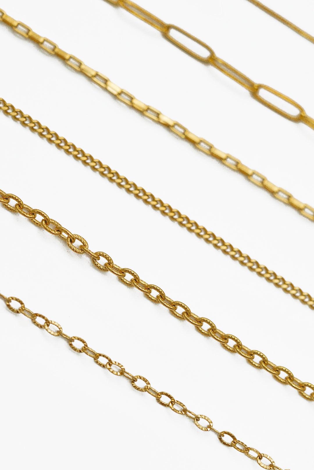 Carabiner &amp; Spring Clasp Gold Necklace Bespoke Charms