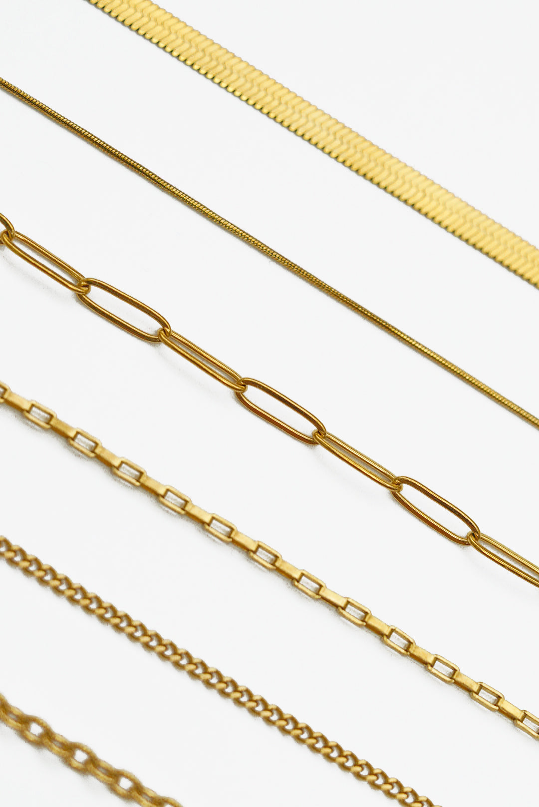 Carabiner &amp; Spring Clasp Gold Necklace Bespoke Charms