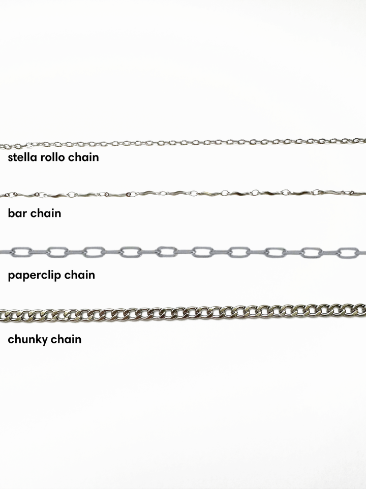 [Pre-order] Bespoke Charms Gold Necklace in Carabiner &amp; Spring Clasp