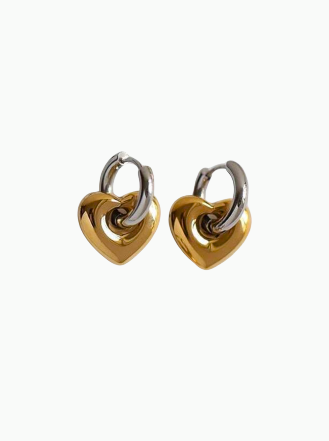 Kianna Heart Duo Color Hoops