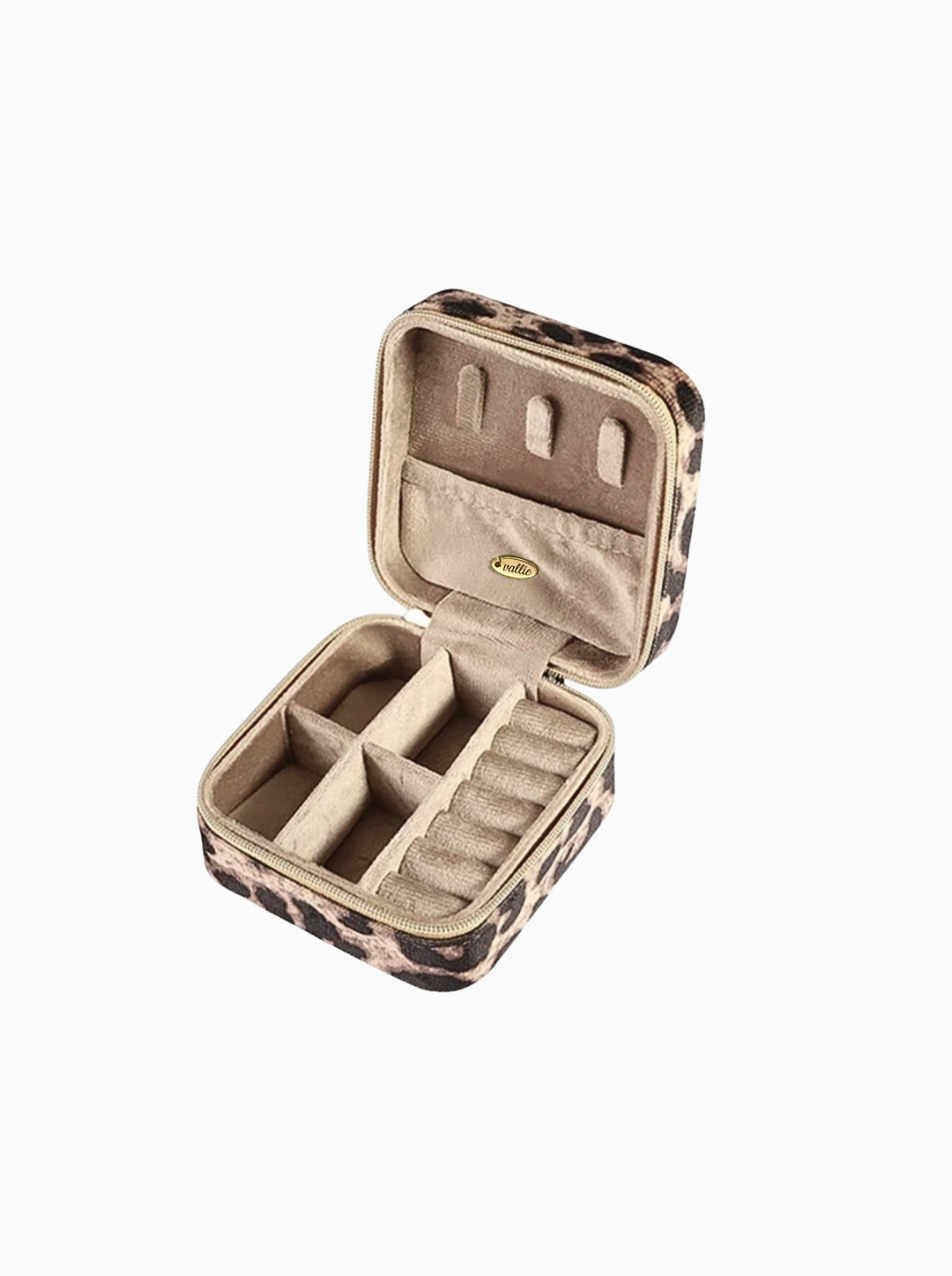 Leopard Travel Jewelry Case