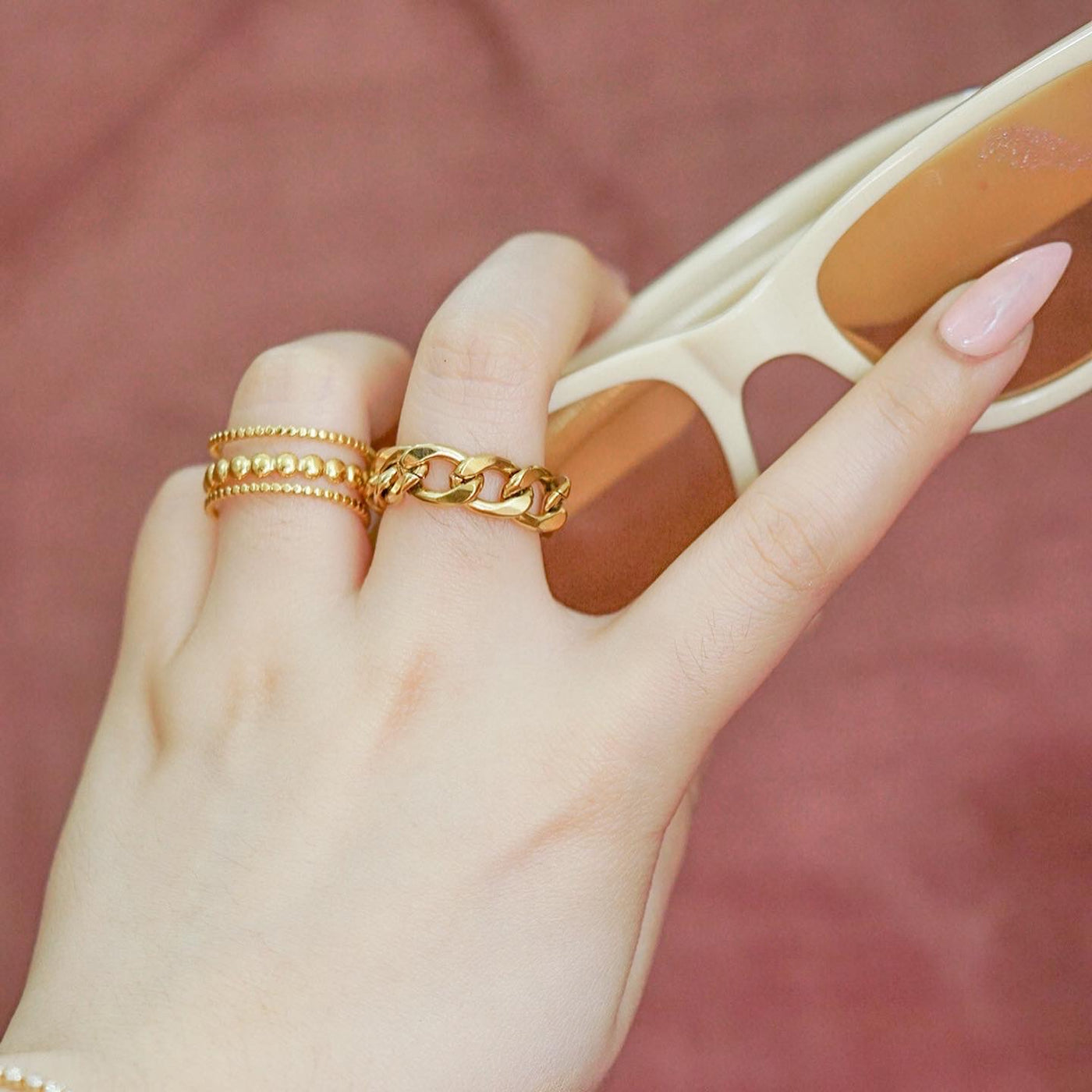 Classic Chain Gold Ring