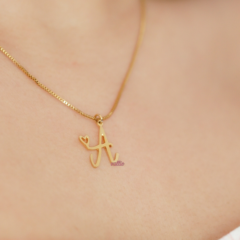 Exclusive Initial Heart Personalized Necklace