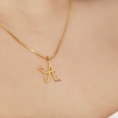 Exclusive Initial Heart Personalized Necklace