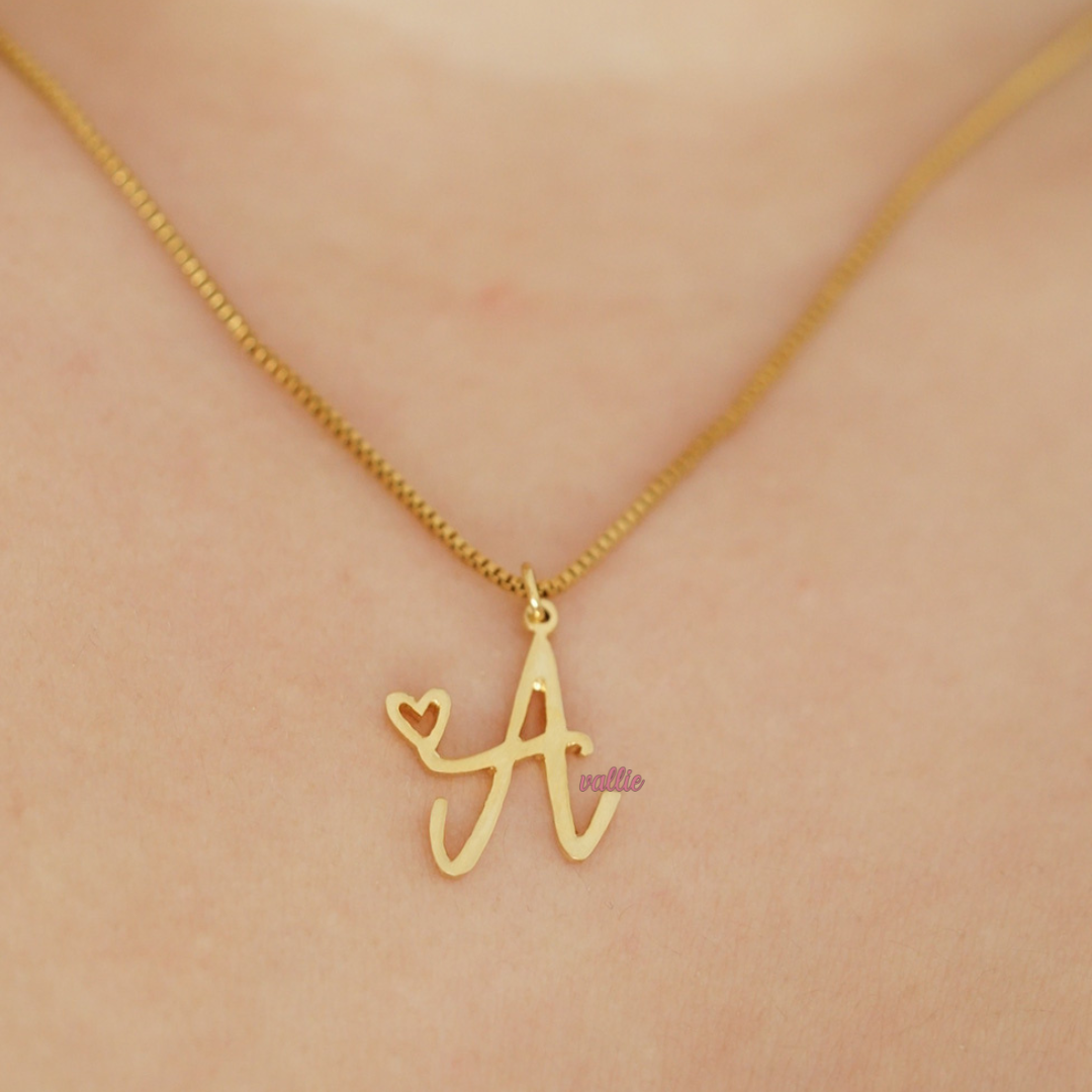 Exclusive Initial Heart Personalized Necklace