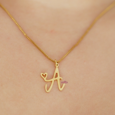 Exclusive Initial Heart Personalized Necklace