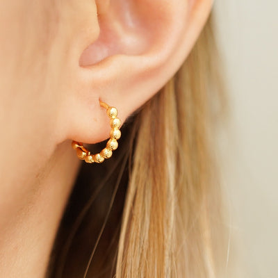 Belle Bubble Gold Hoops