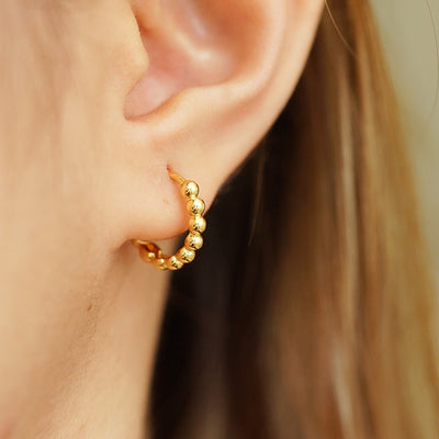 Belle Bubble Gold Hoops