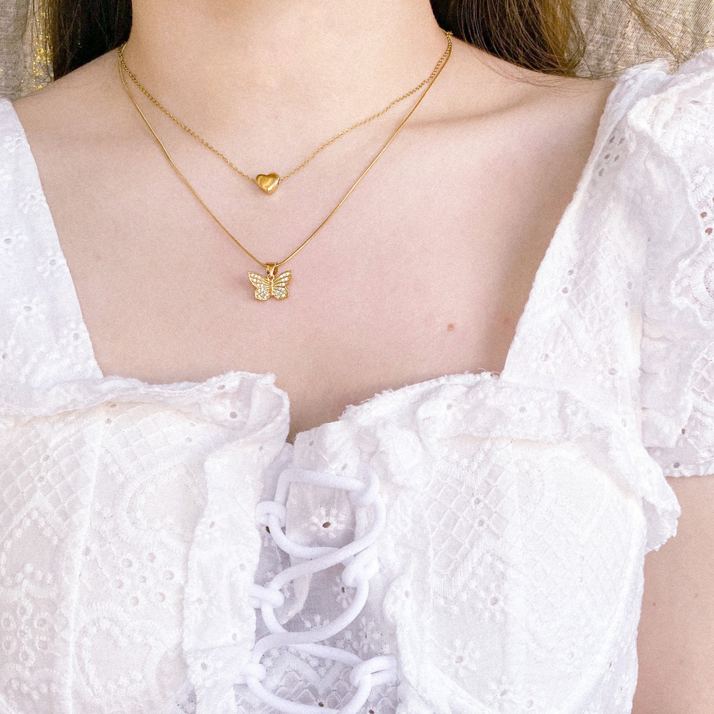 Dainty Heart Gold Choker