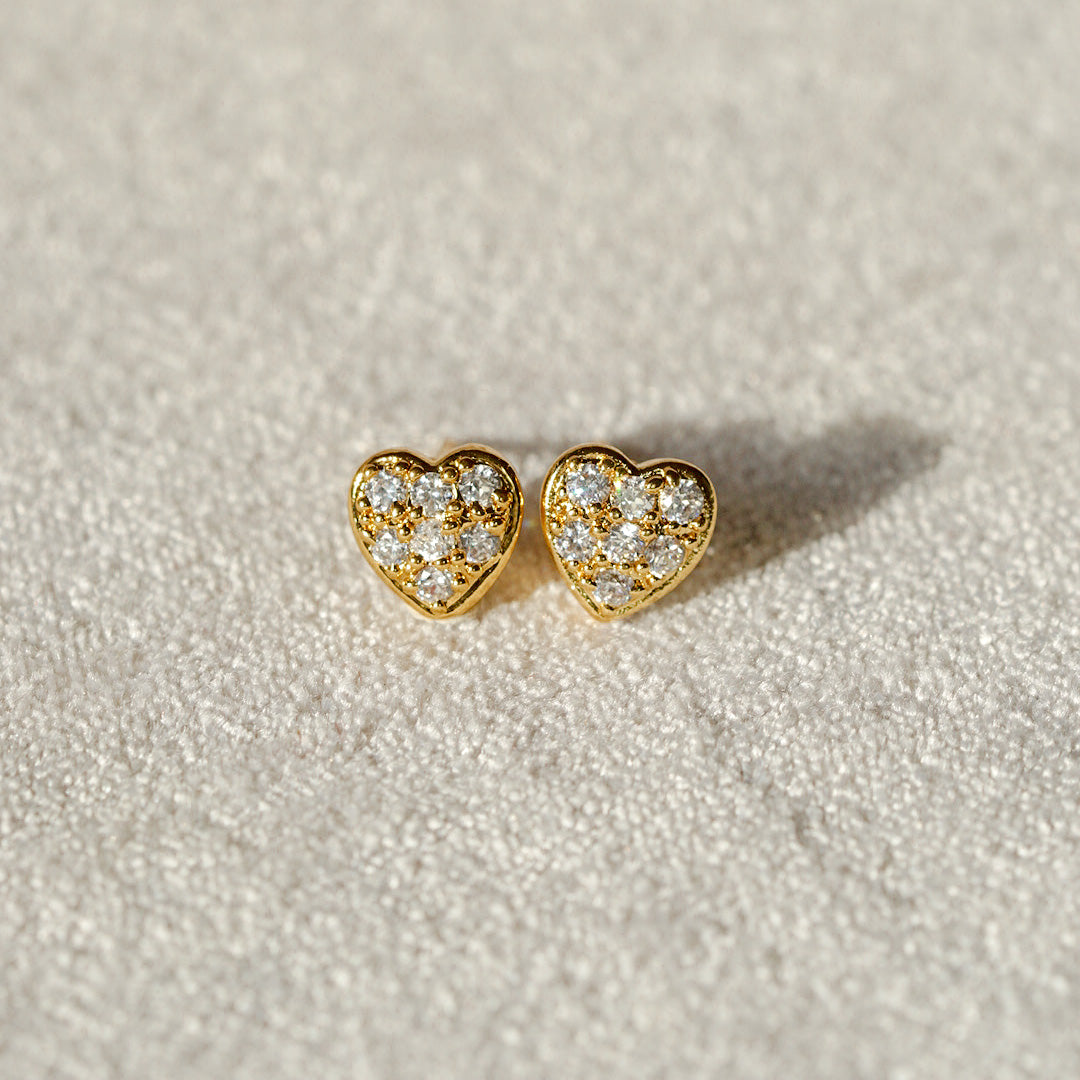 Sweetheart Gold Studs