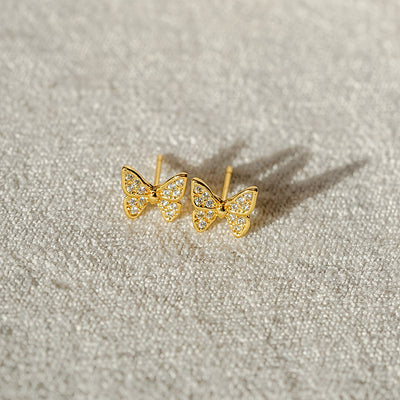 Jennie Butterfly Gold Studs