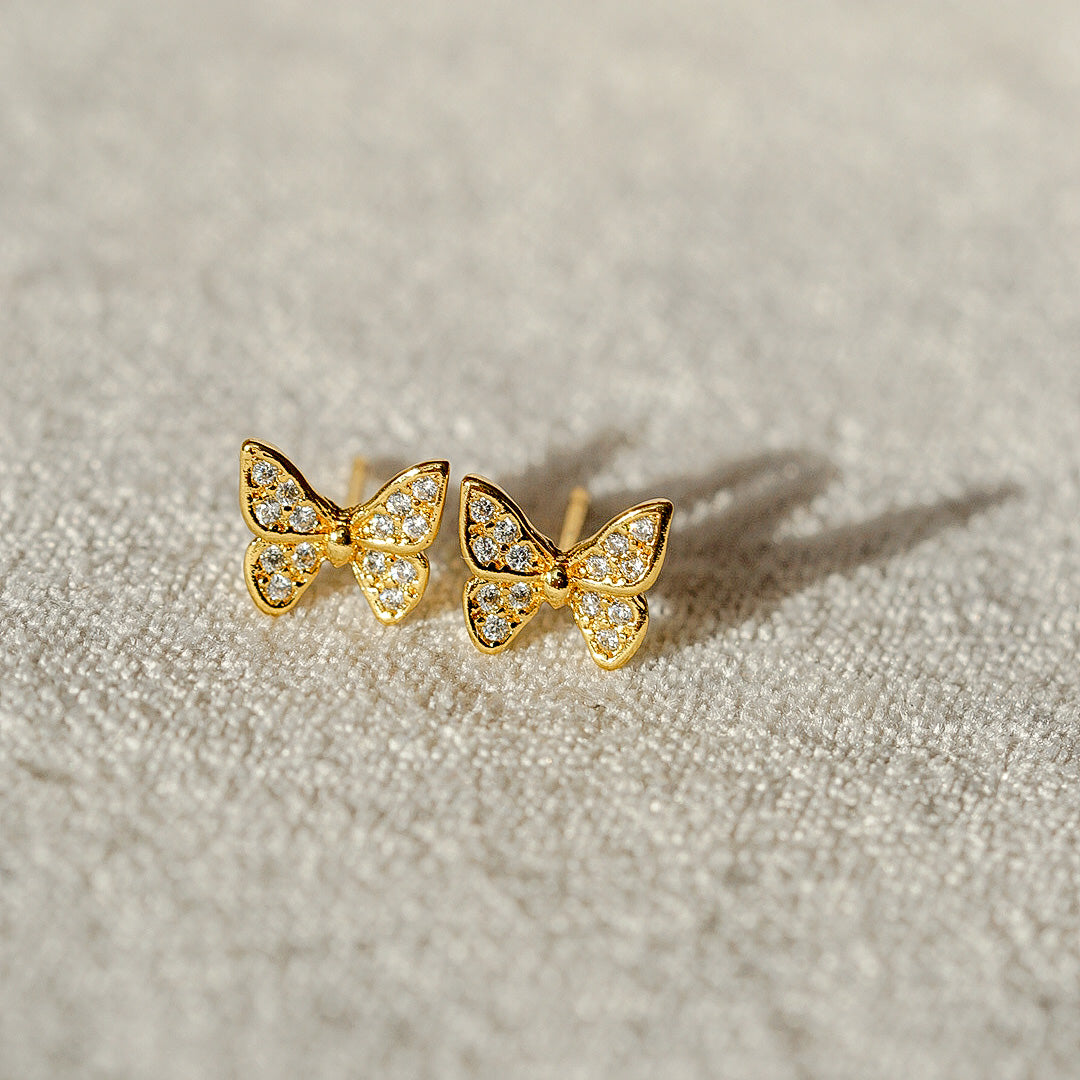 Jennie Butterfly Gold Studs