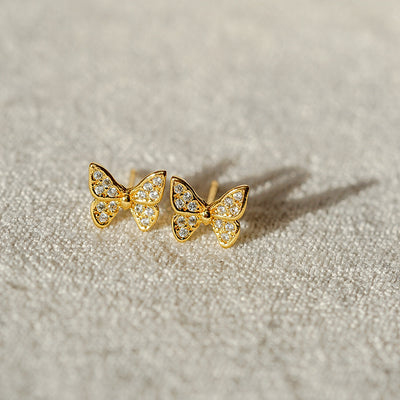 Jennie Butterfly Gold Studs