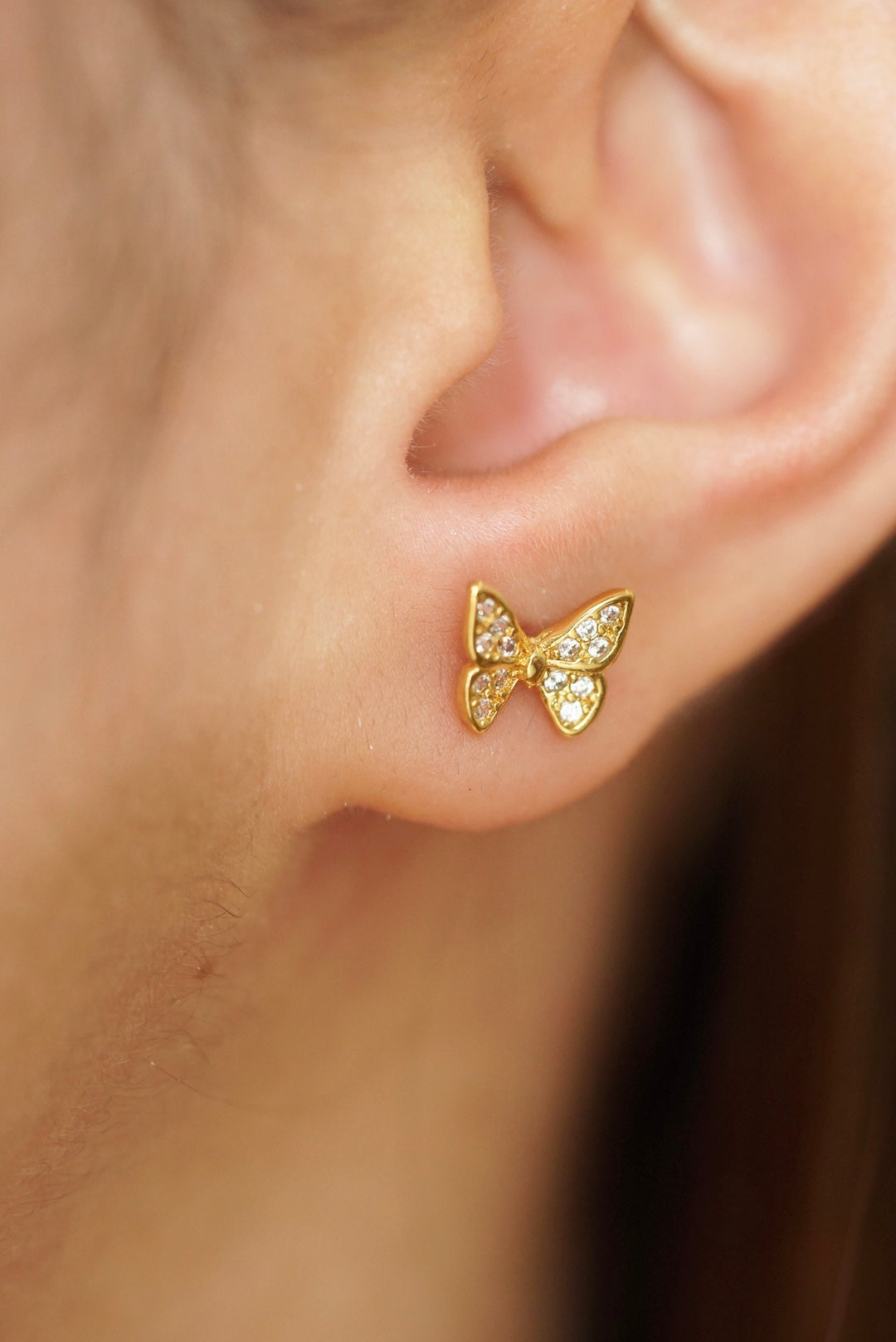 Jennie Butterfly Gold Studs