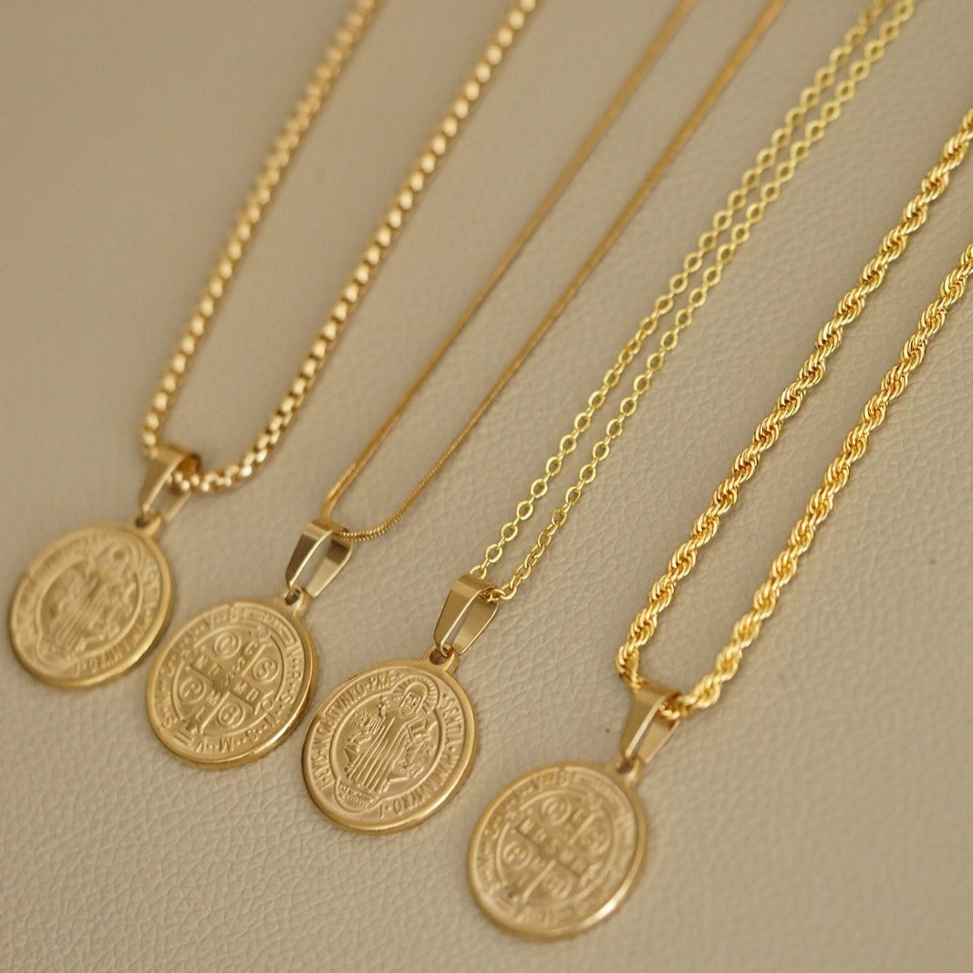 St. Benedict Medallion Men Necklace