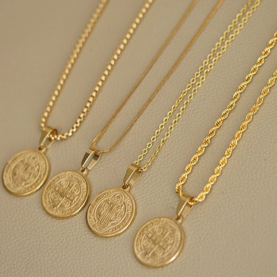 St. Benedict Medallion Men Necklace