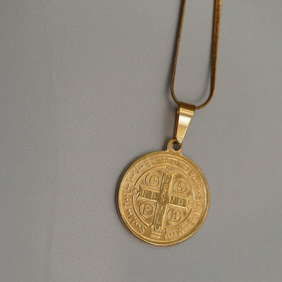 St. Benedict Medallion Men Necklace