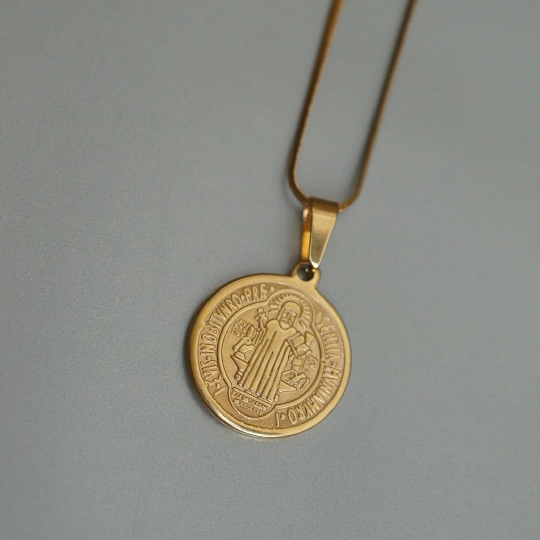 St. Benedict Medallion Men Necklace