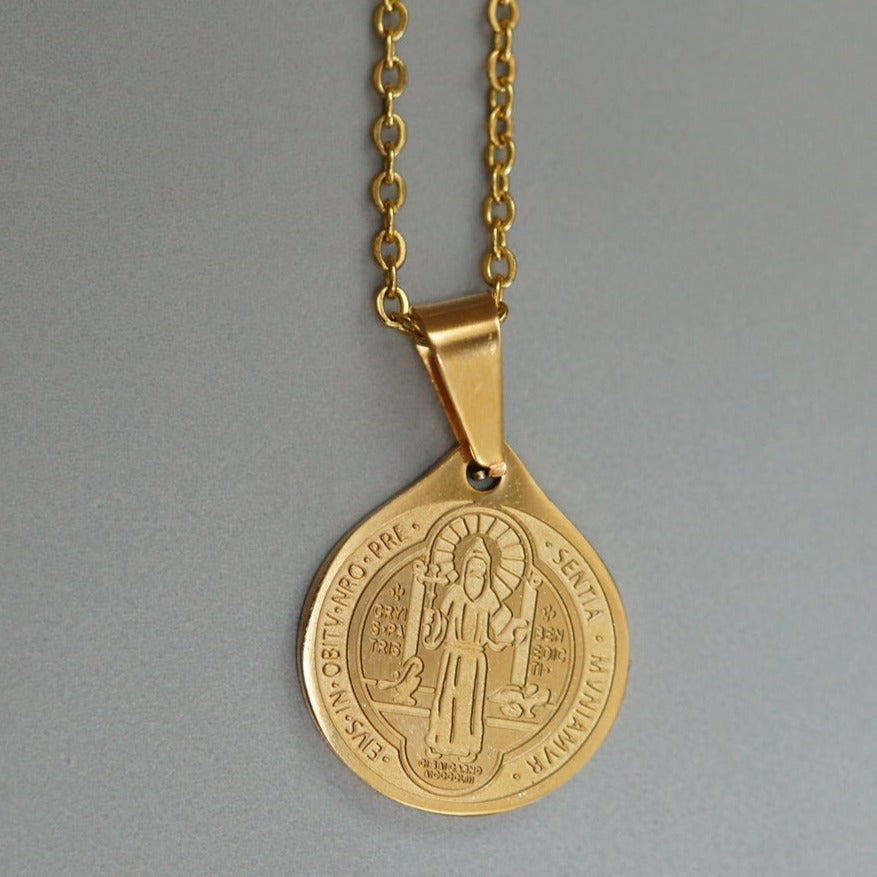 Holy St. Benedict Men Necklace