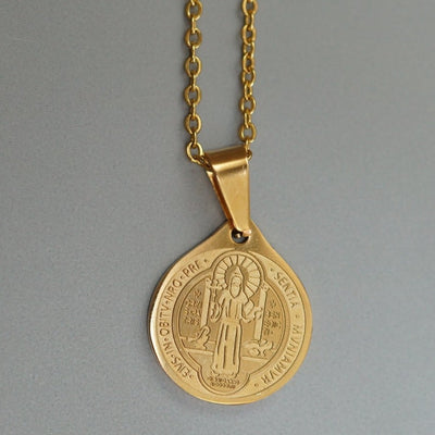 Holy St. Benedict Men Necklace