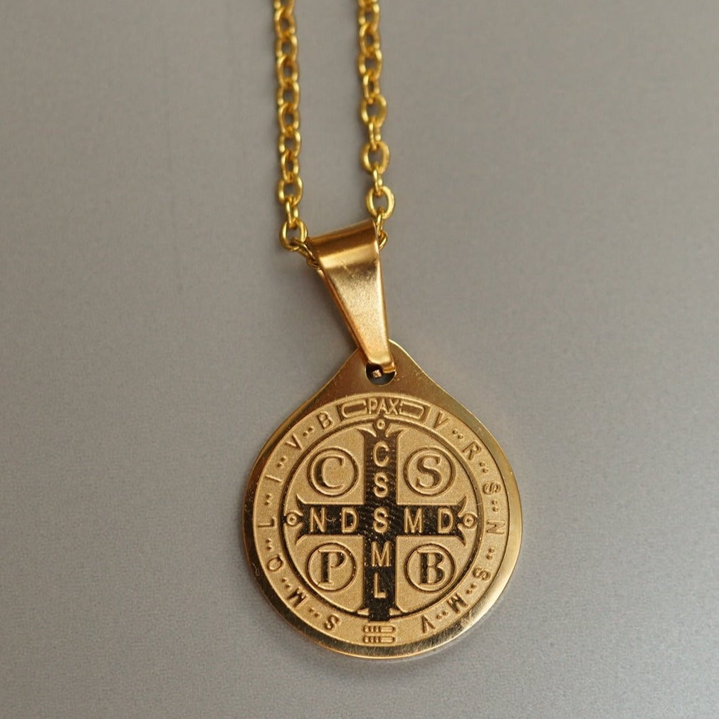 Holy St. Benedict Men Necklace