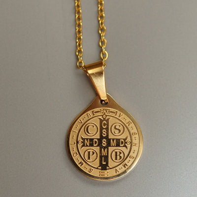 Holy St. Benedict Men Necklace