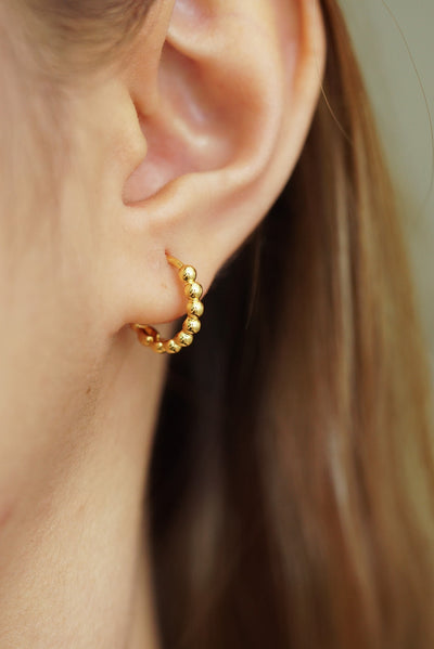 Belle Bubble Gold Hoops