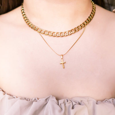 Chunky Chain Gold Silver Choker