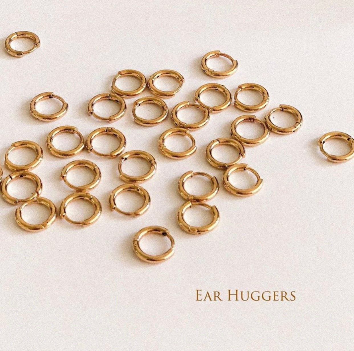 Thin Gold Silver Huggies