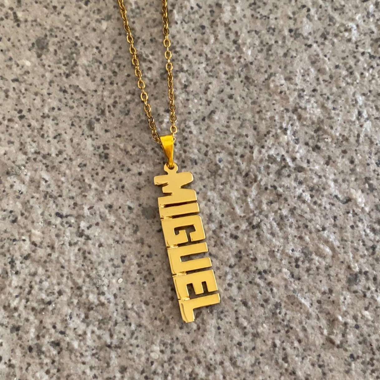 Necklace with deals name men